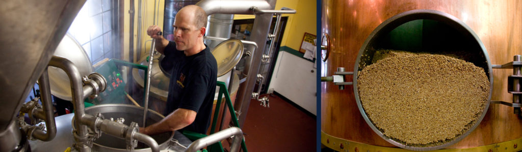 Golden Valley Brewery & Restaurant's Brewmaster Jesse Shue in the McMinnville brewery.