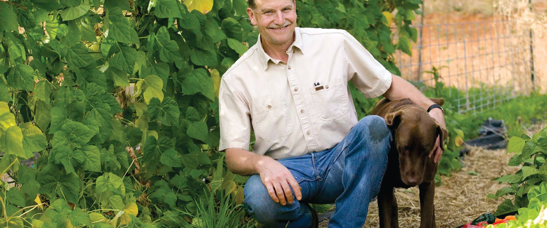 Peter Kirchner, owner of Golden Valley Brewery & Restaurant, on his farm in Oregon's Yamhill County.